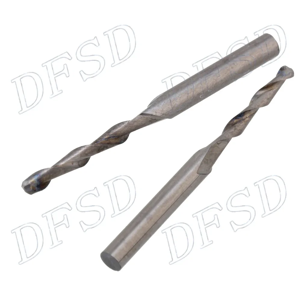 10pcs 3.175x2x15mm Solid Carbide 2 Flute Ball Nose End Mills for CNC Copper/Resin Cutting