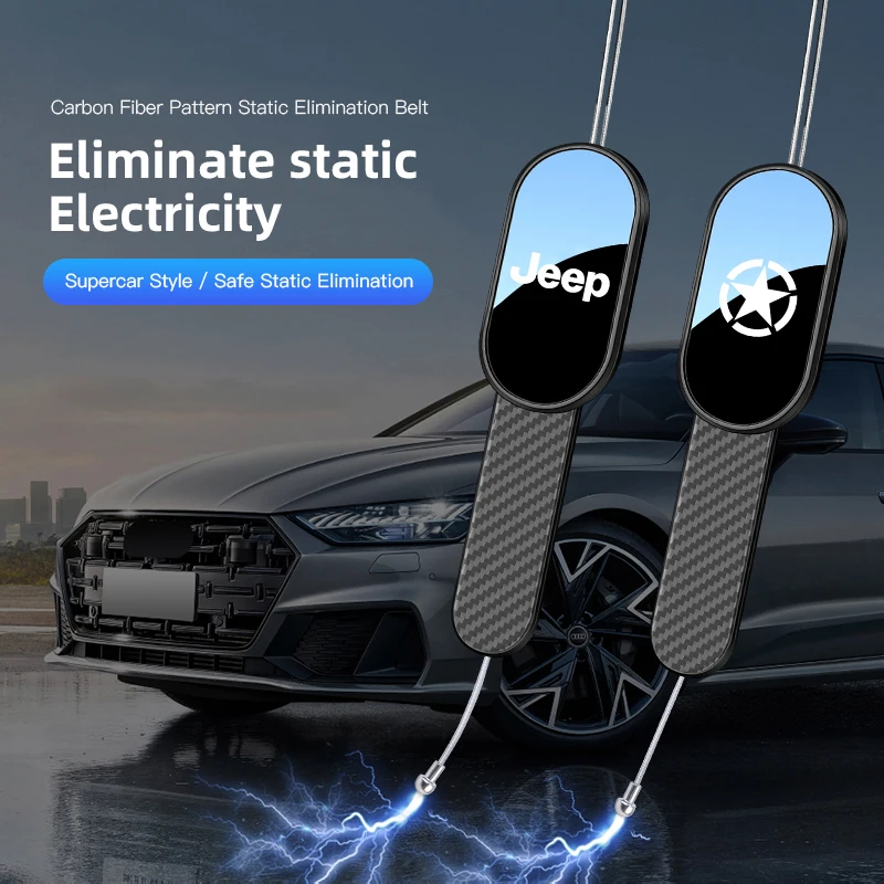 

Электростатическая лента для буксировки автомобиля, антистатические автоаксессуары для Jeep Wrangler JK, Rubicon, Renegade, Compass, Grand Cherokee, Patriot