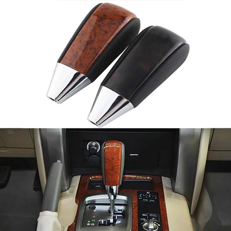 

Car Gear Shift Knob for Toyota Land Cruiser 200 FJ20 FJ200 LC200 2008-2015 Automatic Ge G8C2 Car Leather Wooden Gear Shift Knob