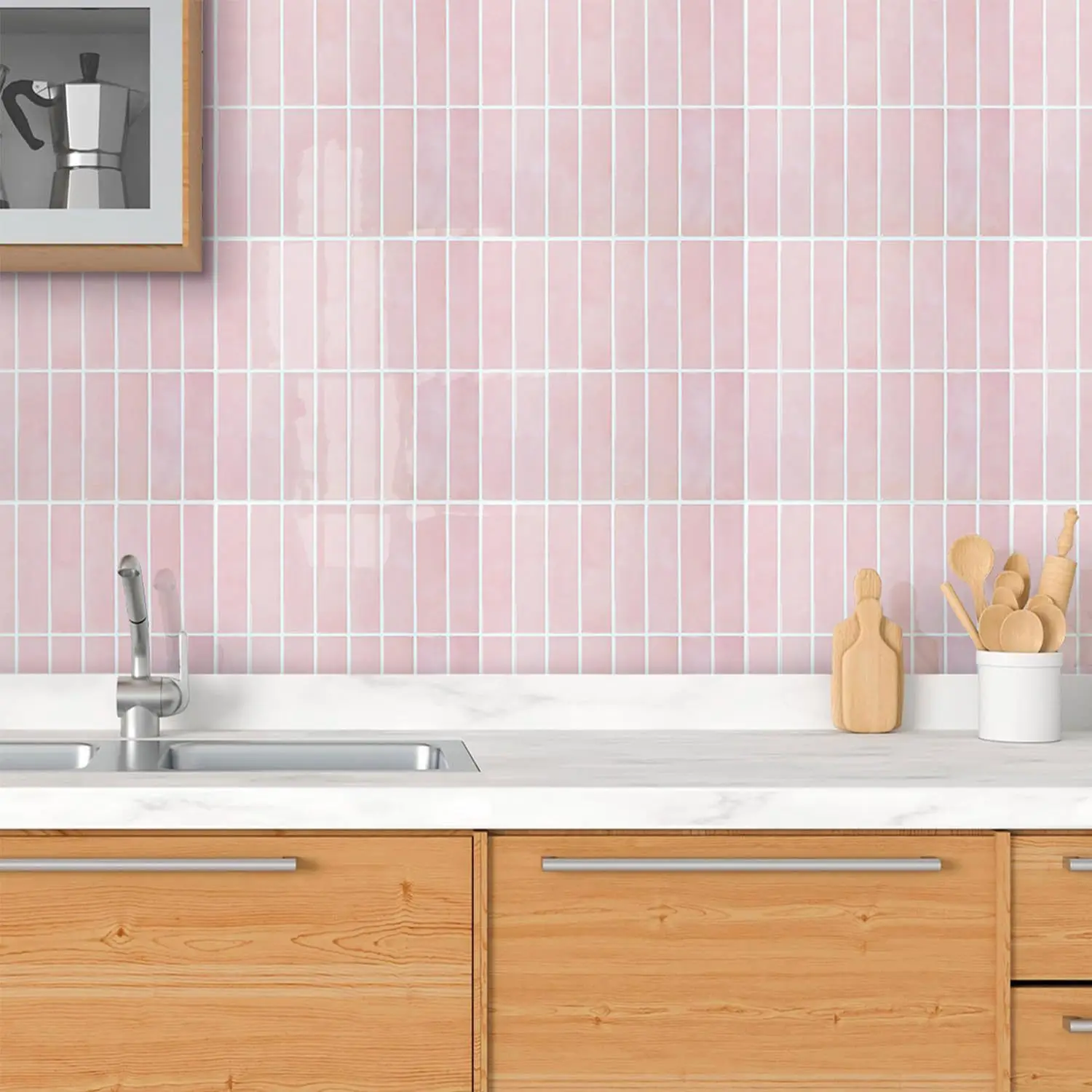 Color Self-adhesive Wall Tiles Stickers 60pcs Kitchen Waterproof Oil-proof 3D Wall Panels for Office Shop Home Wall Panel Africa