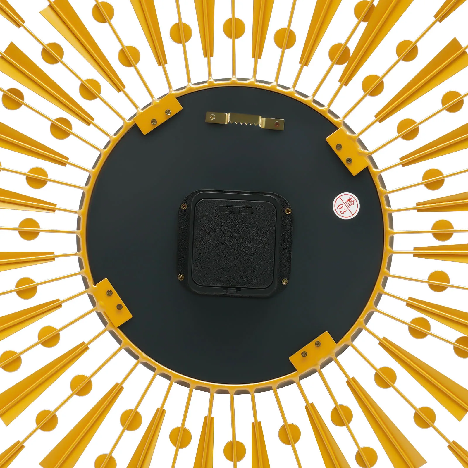 

27.6 Inch Gold Retro Decorative Wall Clocks Silent Wall Clock Decor for Office Bedroom