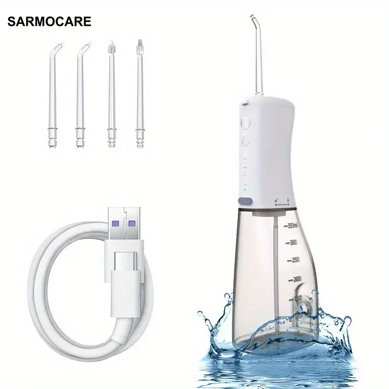 Irrigateur Chevaste USB, nettoyeur de dents portable, hydropulseur dentaire, jet d'eau dentaire, eau précieuse étanche, 350ml