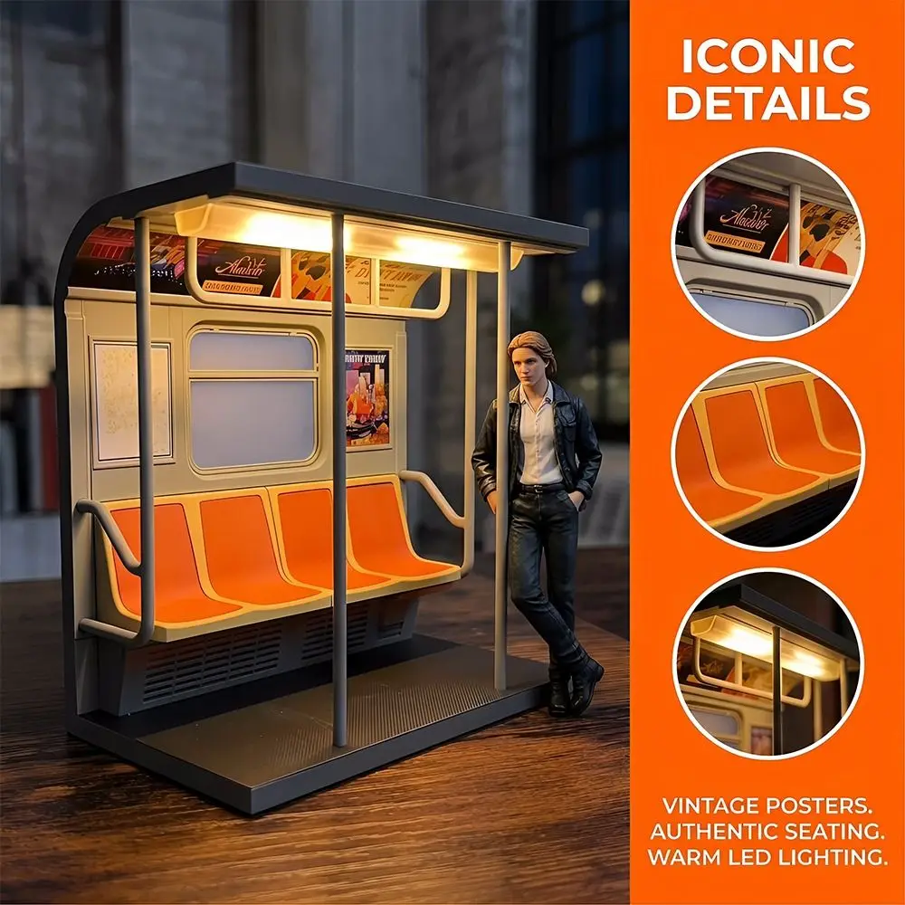

LED Night Light Subway Train Light Creative Design Desk Decor Train Table Lamp 3D Printing Unique Design Retro LED Car Model