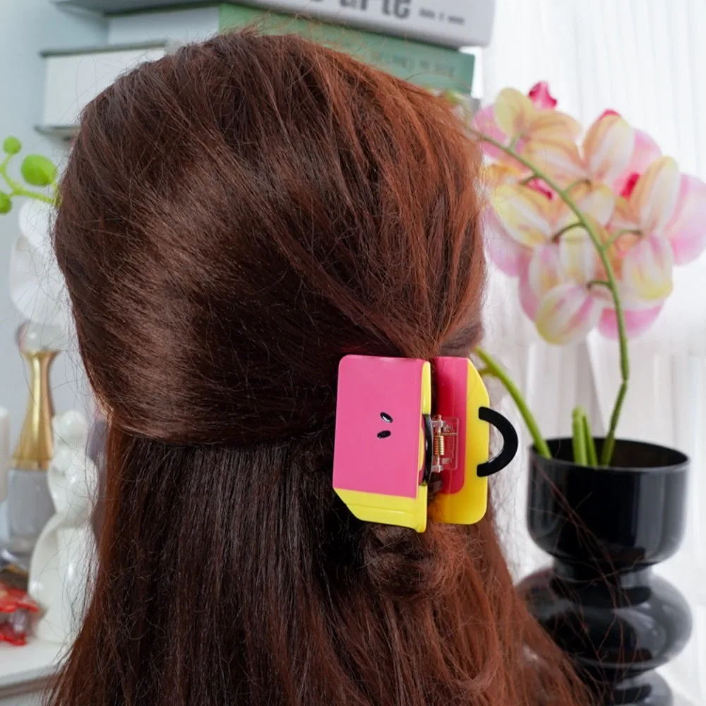 

Необычная мультяшная сумка для волос, коготь для волос, водонепроницаемый корейский стиль, акриловый цветок, коготь для волос, красочные заколки для волос, зажим для акулы с уксусной кислотой