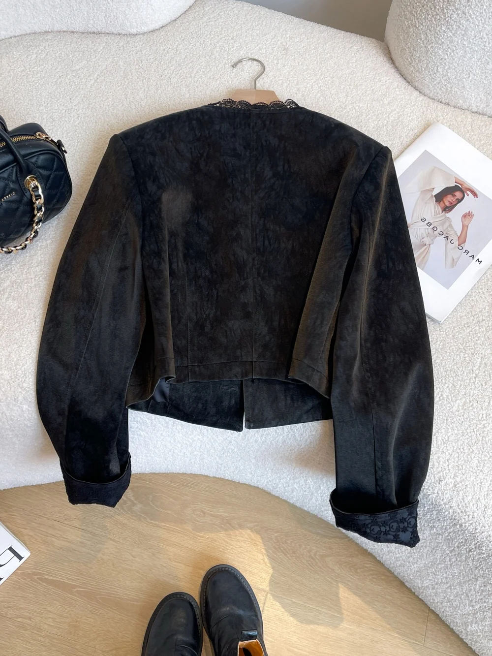 الرجعية Bla بولي Leather جلد الرجال Jaet الدانتيل تقليم الربط معطف دافئ ort خمر Sle العمل الثقيل ربيع الخريف النسخة الكورية #5