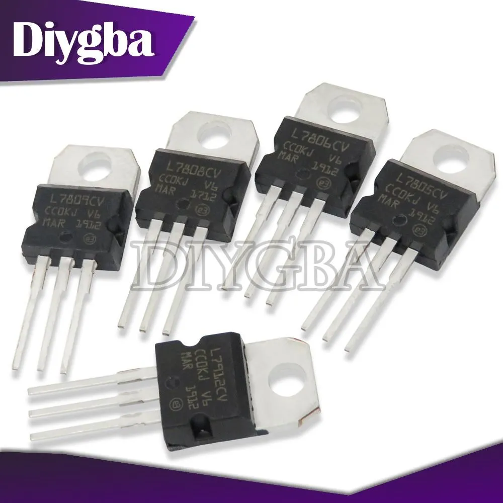 10PCS L7805CV TO-220 L7806CV L7808CV L7809CV L7812CV L7815CV L7824CV L7905CV L7908CV L7909CV L7912CV L7915CV L7924CV DIYGBA