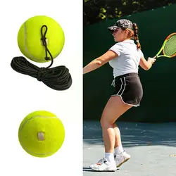 Pelota de entrenamiento de tenis profesional de playa, cuerda de tren de cuerda portátil con práctica de tenis, rebote, Elasti H8M6, 1 unidad