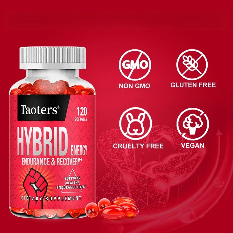 

Energy Supplements for Women and Men, Energy Boosters for Fatigue, Energy Support, Gluten-Free & Non-GMO, 30/60/120 Capsules