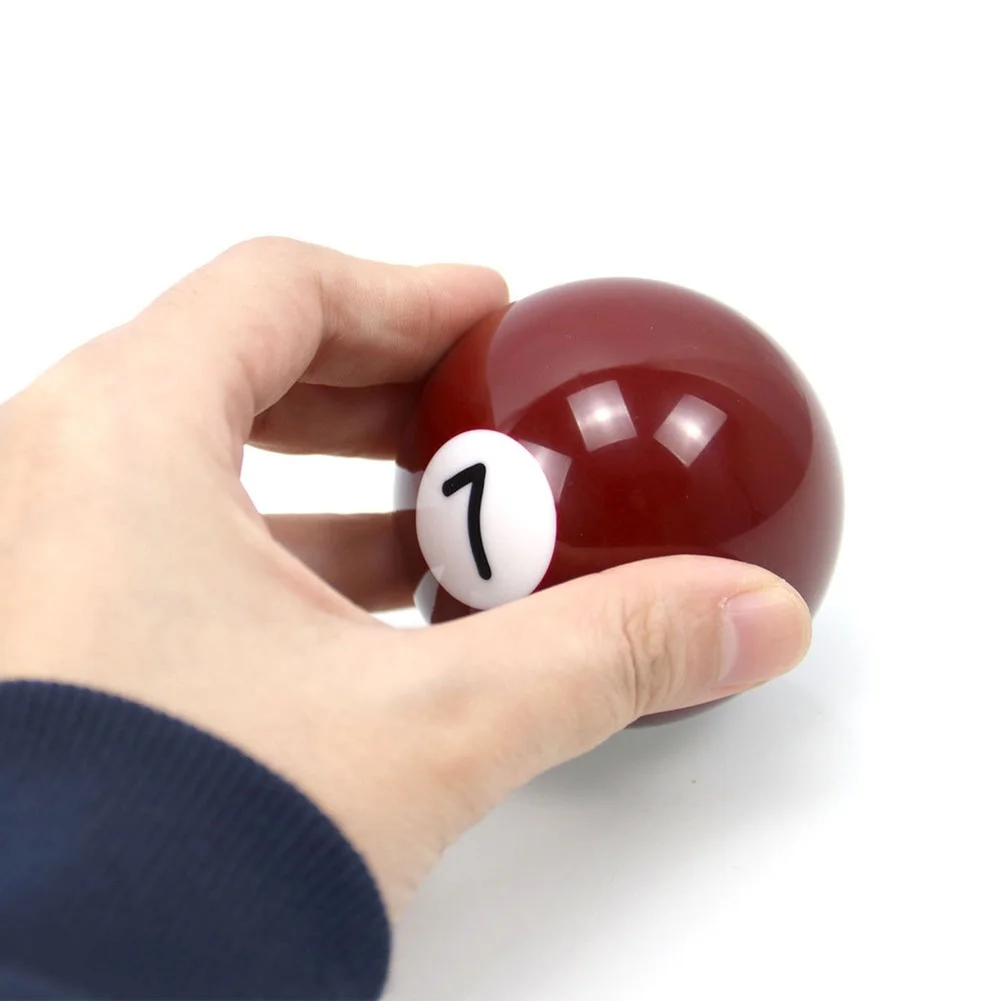 Billiard Ball for Red #7 Shift Knob 55mm for acrylic Manual Transmission for shifter Compatible with 8mm 10mm 12mm Threads