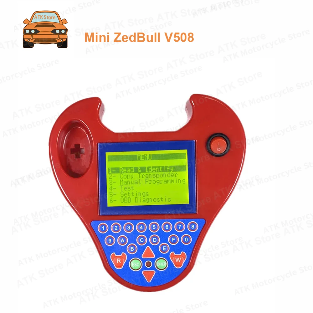 V508 Super Smart Mini ZedBull Car Transponder Key Programming Mini Zed bull Chip Copy Read Pin Code Windows 7 32 bite andXP