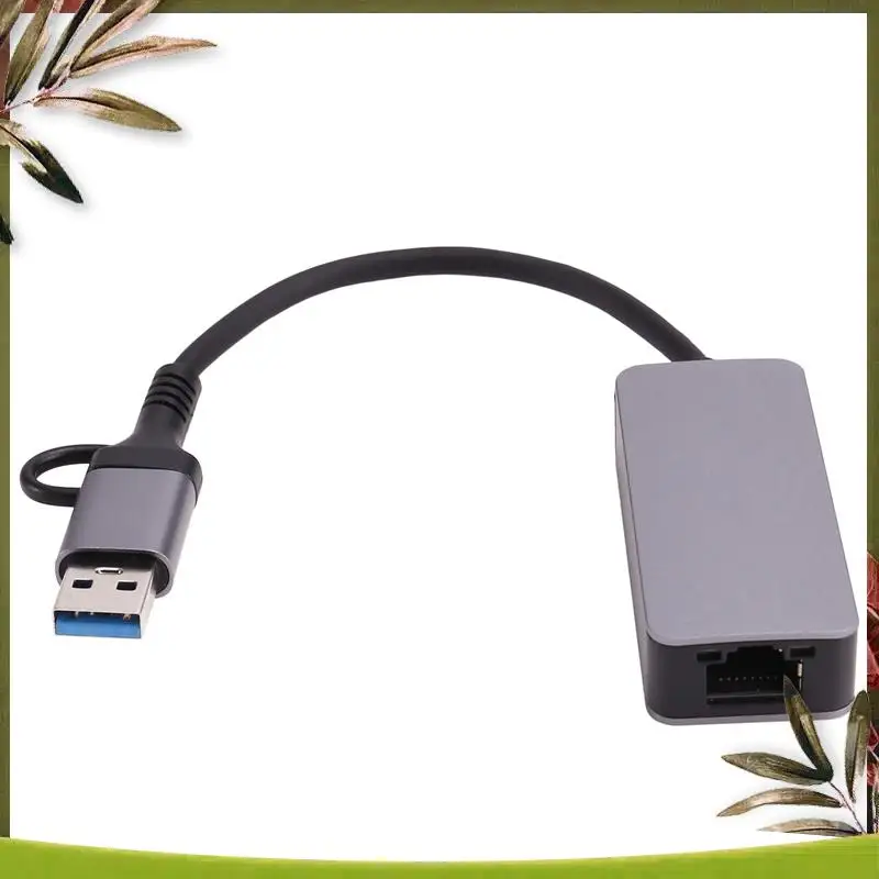 جديد-2.5 جيجابت إيثرنت محول Type-C USB 3.0 إلى RJ45 LAN 2500Mbps عالية السرعة 2.5G بطاقة الشبكة لأجهزة الكمبيوتر المحمول NAS