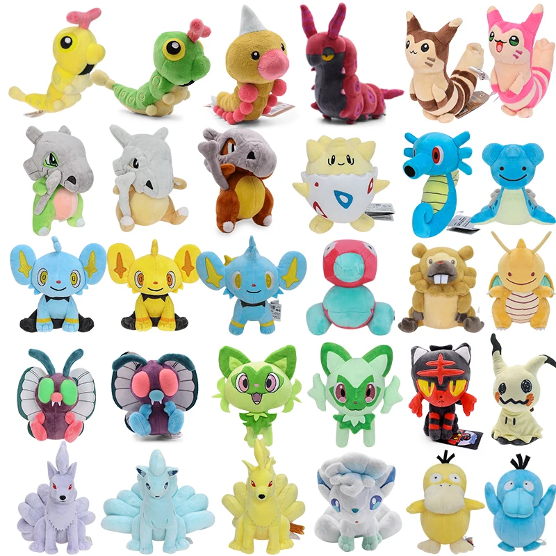 35 Styles Pokemon Plush Cubone Butterfree Sprigatito Ninetales Caterpie Stuffed Doll Peluche Toys Child Christmas Birthday Gifts