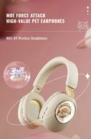 NEW Bluetooth Wireless Headphones Cat Ear Glow Light Stereo Bass earphone Children's Christmas Gifts PC Phone RGB Gaming Headset