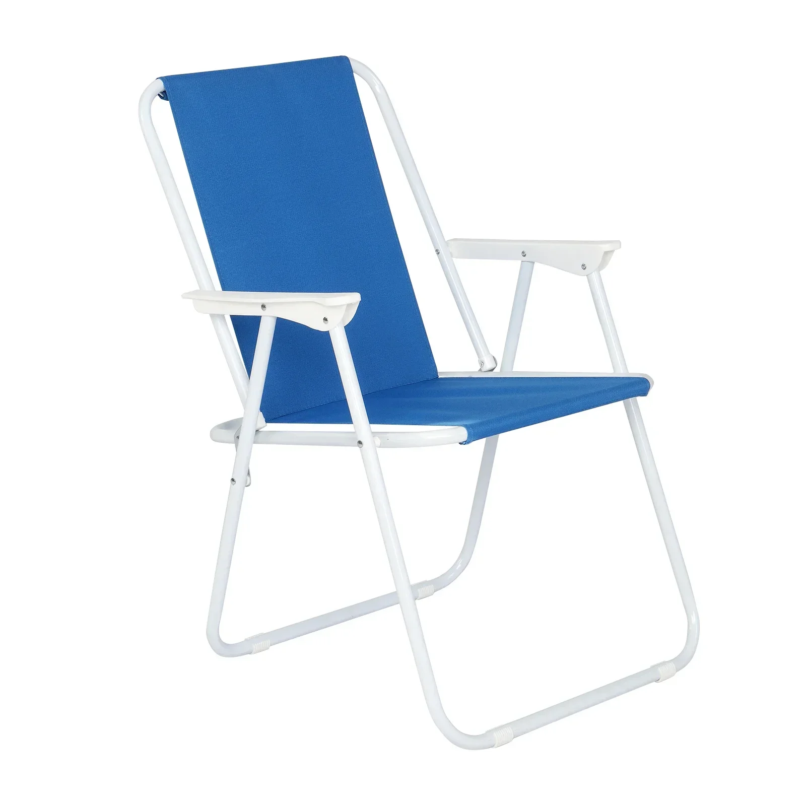 Blue Portable Beach Chair Lightweight Oxford Fabric Outdoor Furniture for Pool Seaside Camping And Vacation Comfortable Design