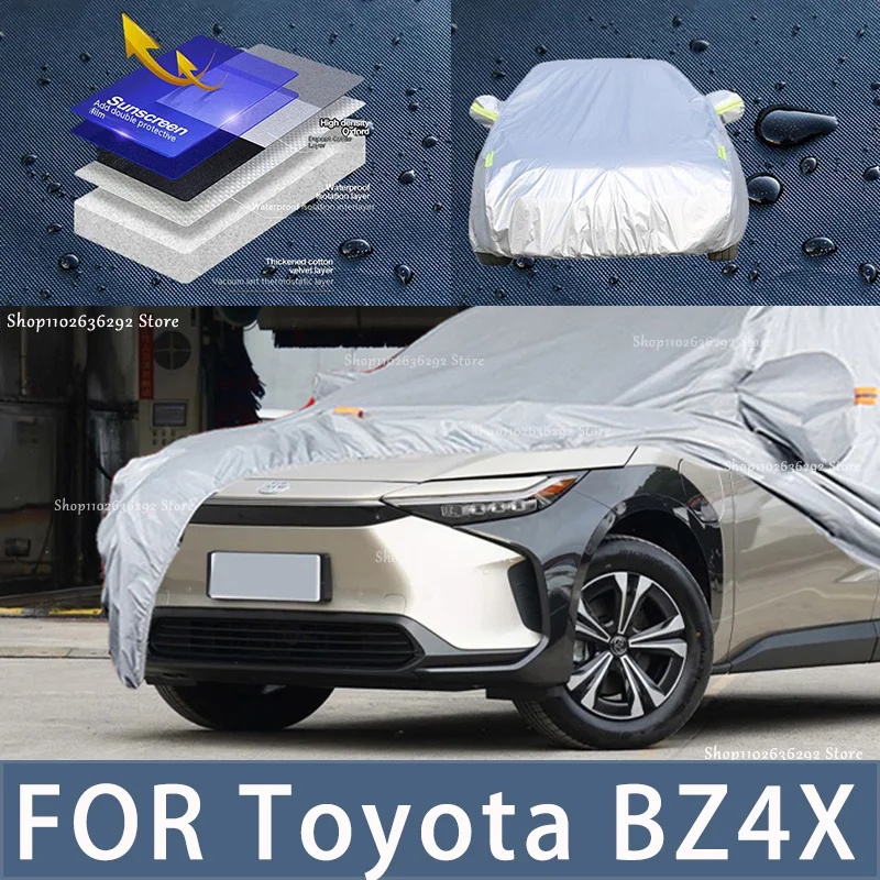 

For Toyota BZ4X Outdoor Protection Full Car Covers Snow Cover Sunshade Waterproof Dustproof Exterior Car accessories