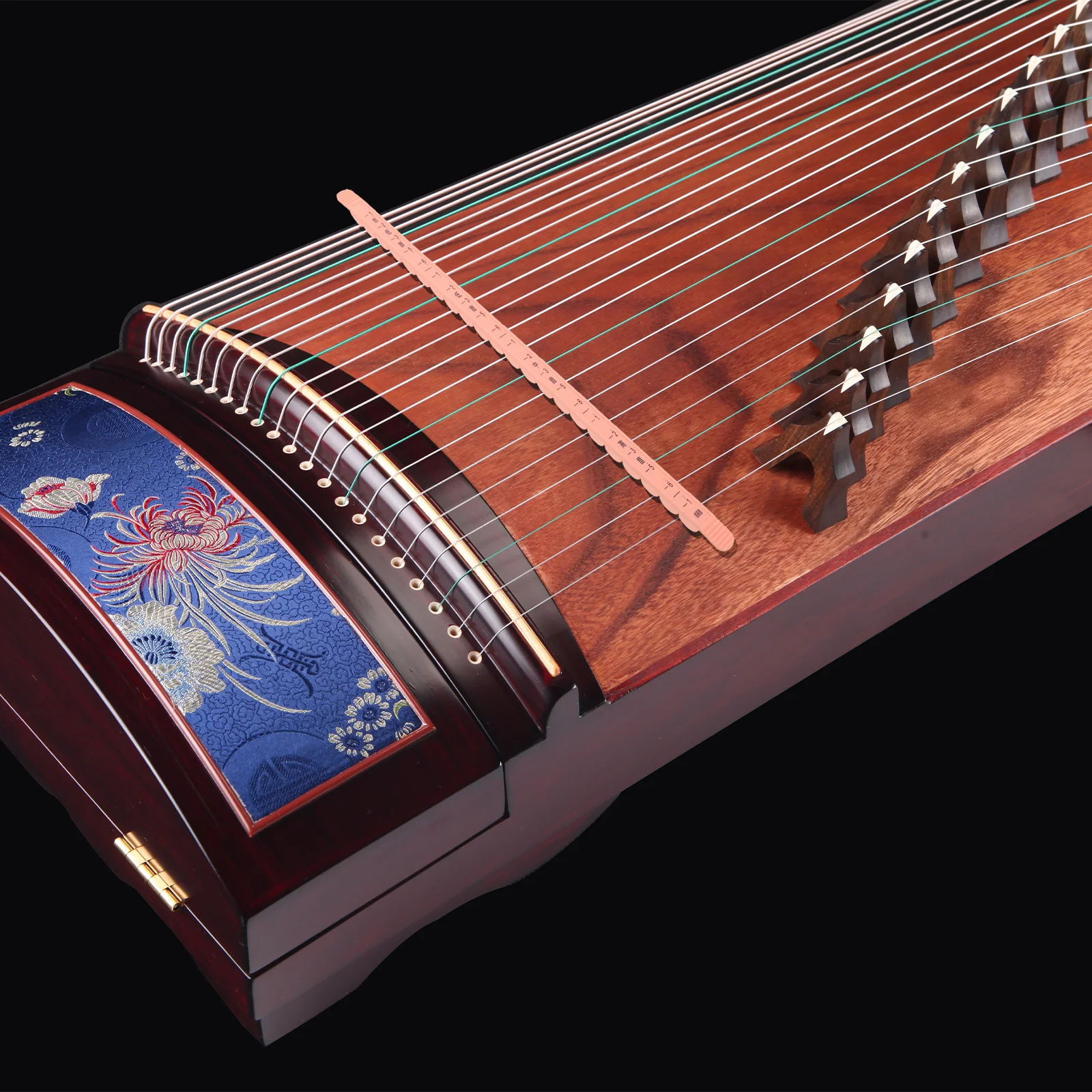 حزام كتم الصوت من السيليكون الاحترافي من Guzheng، حزام تدريب متين لأداة الملحقات الداخلية للعب Guzheng الصامتة #1