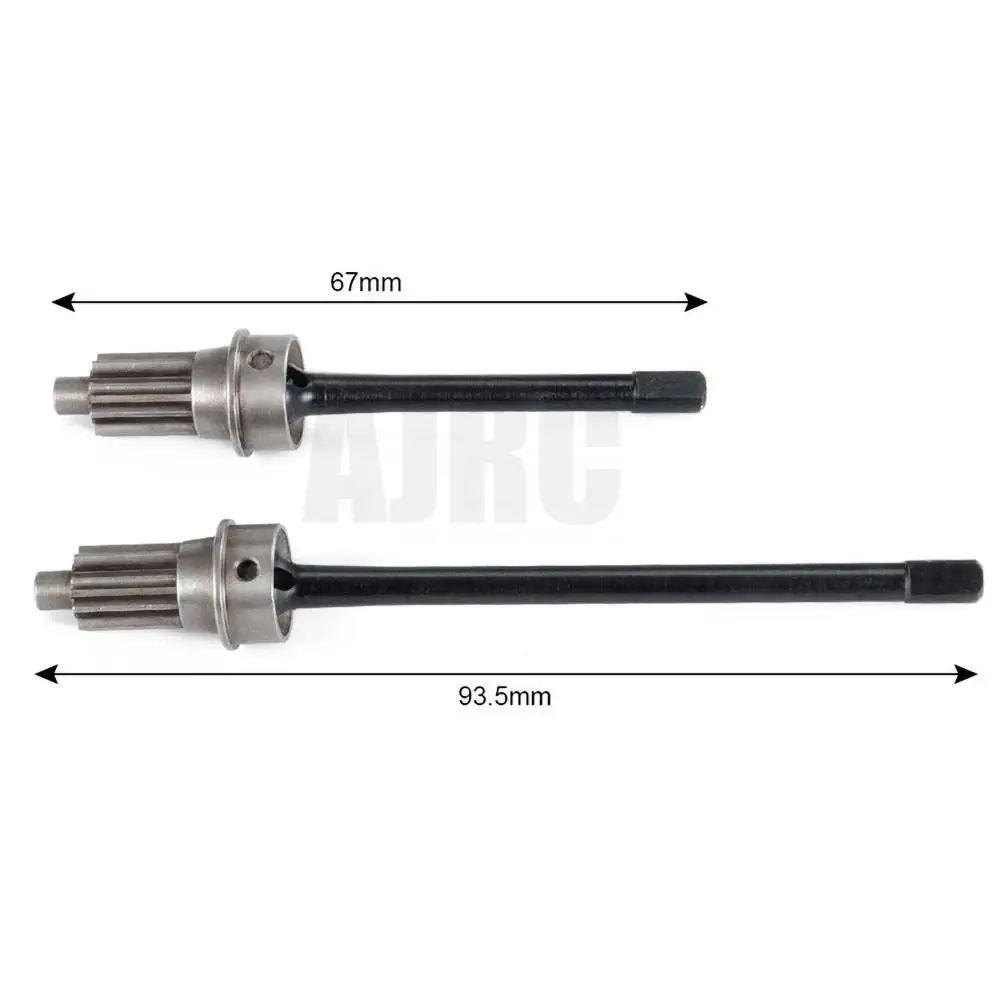 2-Piece Steel Front Axle CVD Drive Shaft For 1/10 RC Crawler For Traxxas TRX4 TRX-4 TRX6 Upgrade Parts Accessory Jas