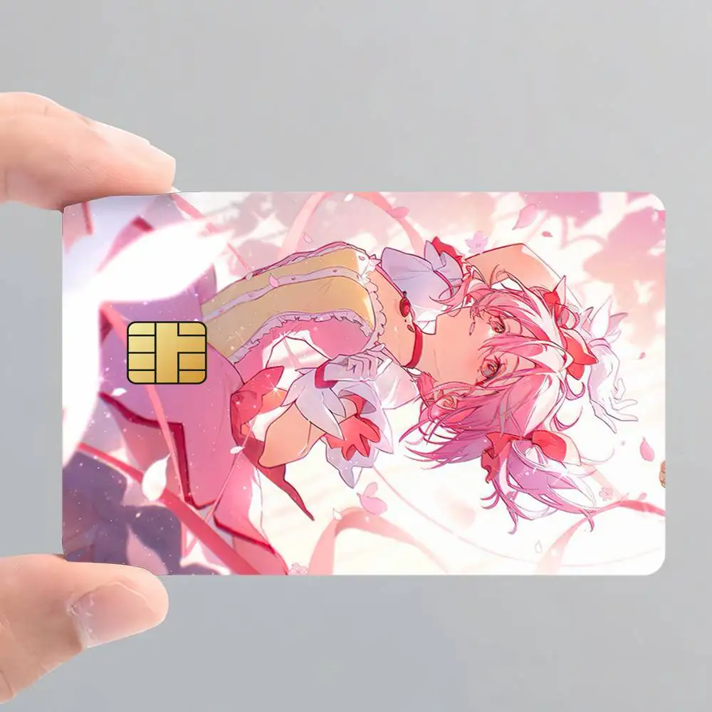 ملصقات جلدية لبطاقة الائتمان P-Puella Magi Madoka Magica لبطاقة البنك والحافلة المتروية هدية مقاومة للماء #5