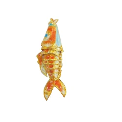 10pcs 5cm Cloisonne Animal Cute Koi Fish Charms DIY Carp Pendant for Jewelry Making Finding Enamel Earrings keychain Accessories