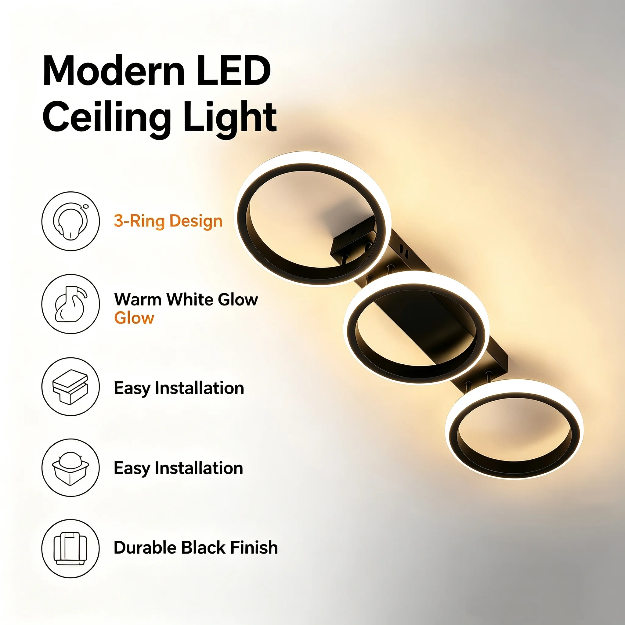 Modern LED Ceiling Light Chandelier for Aisle Hallway Bedroom Living Dining Room - Indoor Home Decor Lighting Fixture Luster