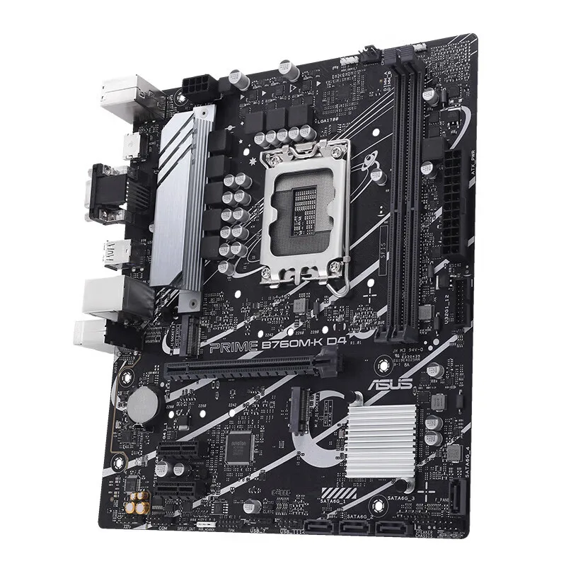 اللوحة الأم ASUS B760M-K DDR4 Intel B760 placa mae Intel 12th/13th CPU LGA 1700 DDR4 128G PCI-E4.0 M.2 الألعاب الأم 2.5G LAN