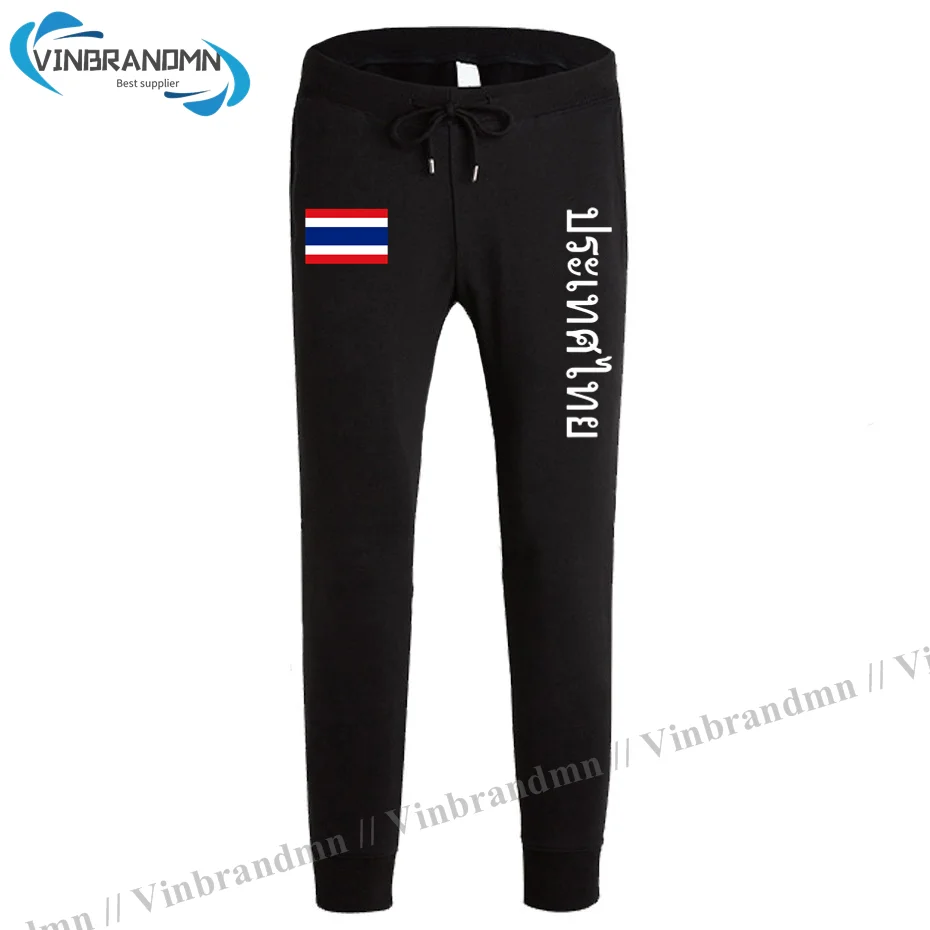 

Thailand Thai TH THA mens pants joggers jumpsuit sweatpants track sweat fitness fleece tactical casual nation country leggin new