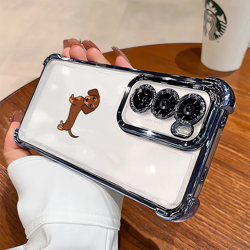 Animal Cartoon Dog Phone Case For OPPO Reno 11 Pro 11F 10 8T 8Z 7 6 Lite 5 4 Slim Lightweight Silicone Drop Resistant Cases Etui