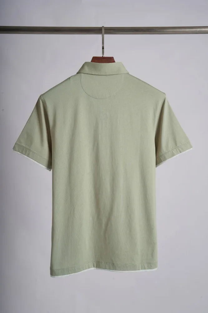  men's old money style new solid color men's mercerized fabric polo shirt - lightweight, soft, smooth, and cool top