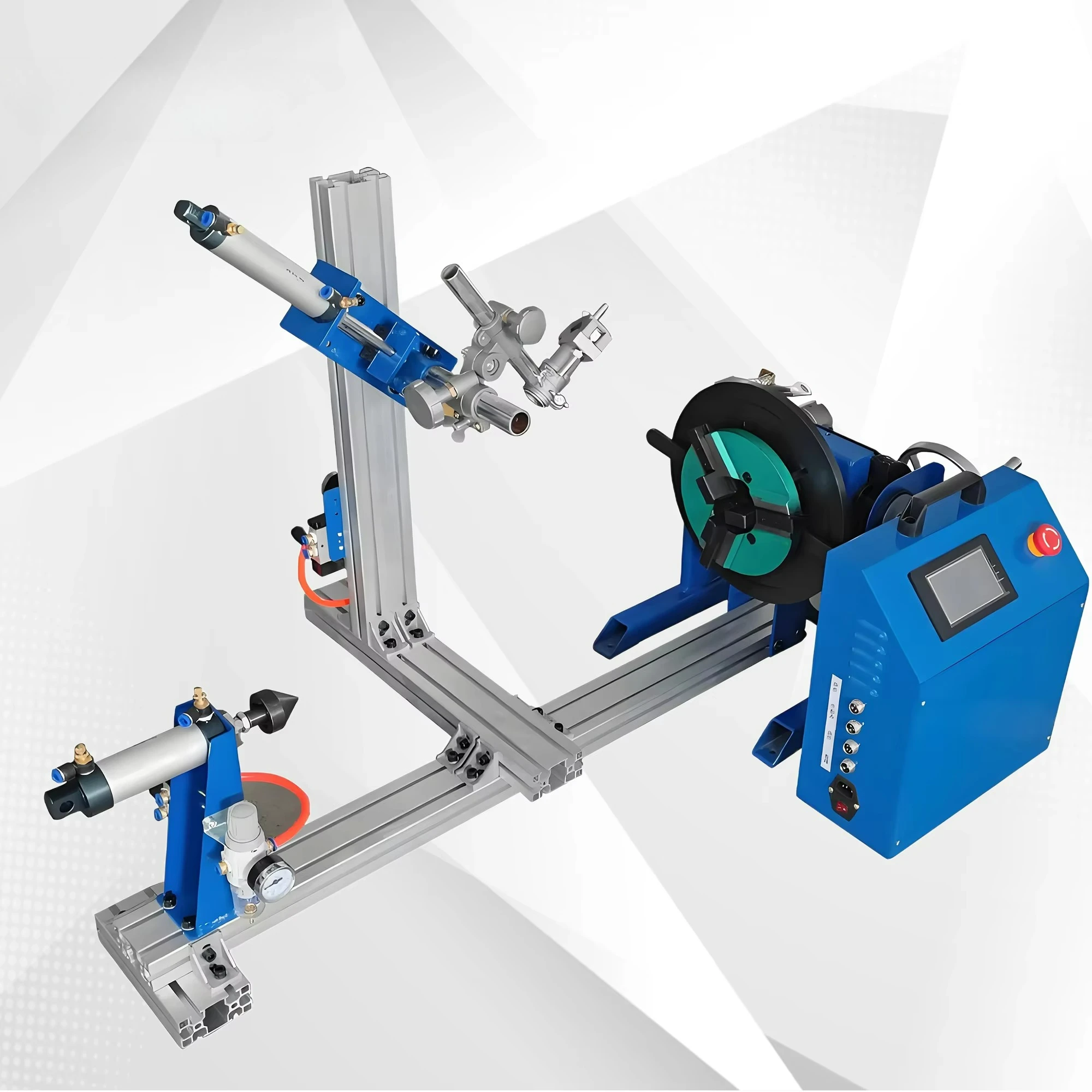 High-Quality 1-Axis Rotary Welding Positioner Table with Fixture Chuck for Motor Engine Mini 10kg Payload