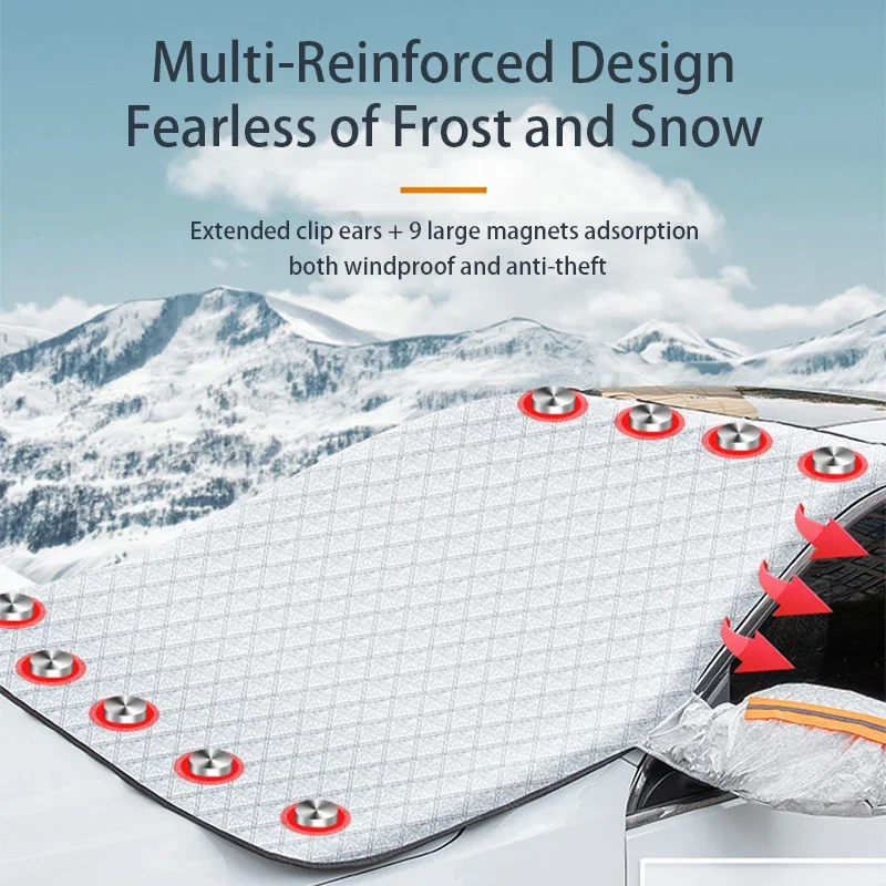 ل BMW GT I3 I4 I5 I7 M3 M4 M5 M6 M8 E60 E61 E70 E81 E87 E90 E91 E92 سيارة الزجاج الأمامي مكافحة الثلوج درع ظلة غطاء أجزاء #5