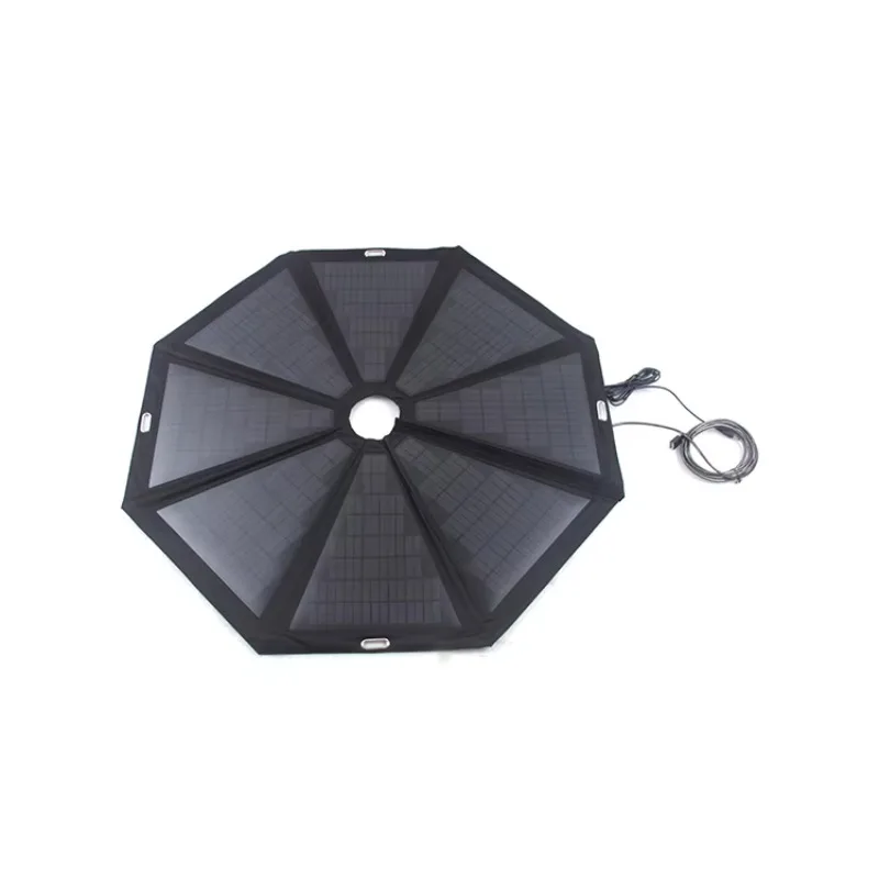 Stable performance long life caravans folding solar umbrella panel for outdoor traveling