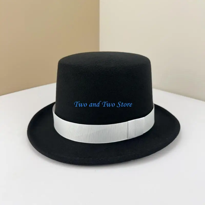 

HX6F Adjustable Magicians Hat Stage Performances Hat Role Playing Magicians Hat