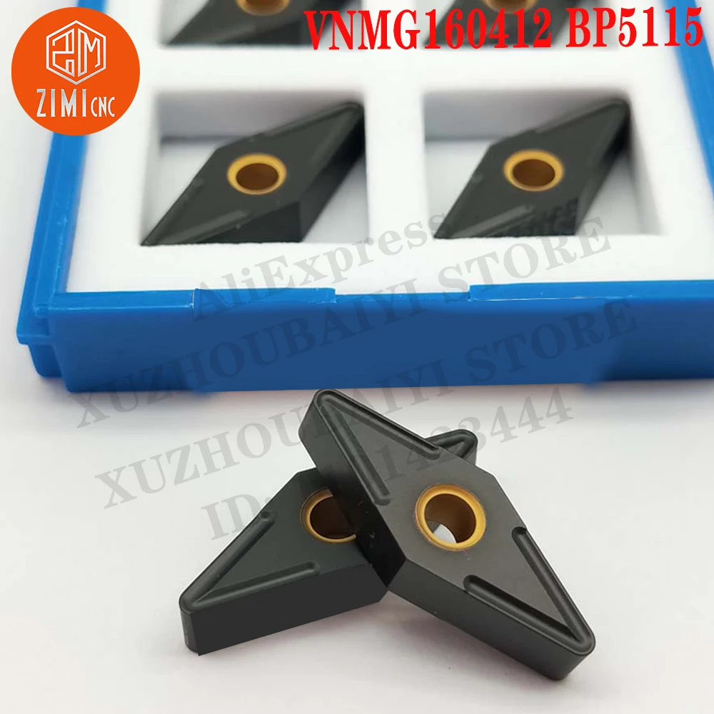 

VNMG160412 BP5115 External steel parts Processing Metal Lathe Tools Blade CNC Tools Turning Tools VNMG 160412 mechanical Inserts