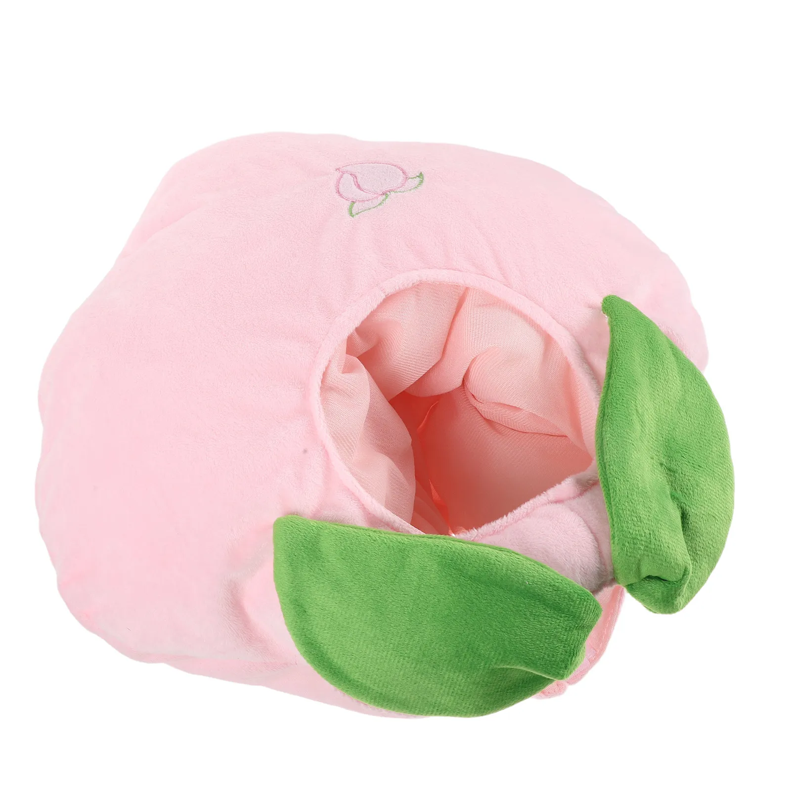Peach Headwear Cartoon Fruit Hat Soft Kawaii Cute Costume Hat Funny Novelty Headband Party Cosplay Photography Prop Fruit Dress