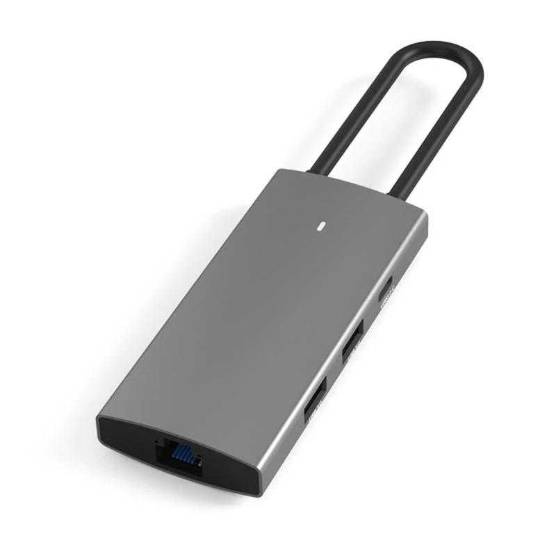 

SZSU 6 в 1 USB C HUBS Docking Station Type C к HDMI-совместимому+Gigabit Ethernet