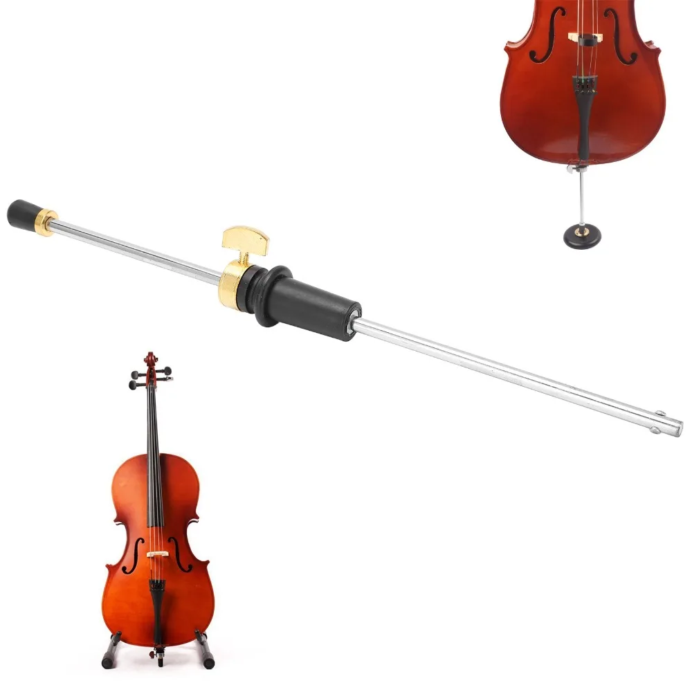 ​Retractable Cello Tailrod​ ​Adjustable 40cm Length​ ​Cello Tail Rod End Pin​ Black ​Cello Endpin​ for 1/2-1/8 Size Cello