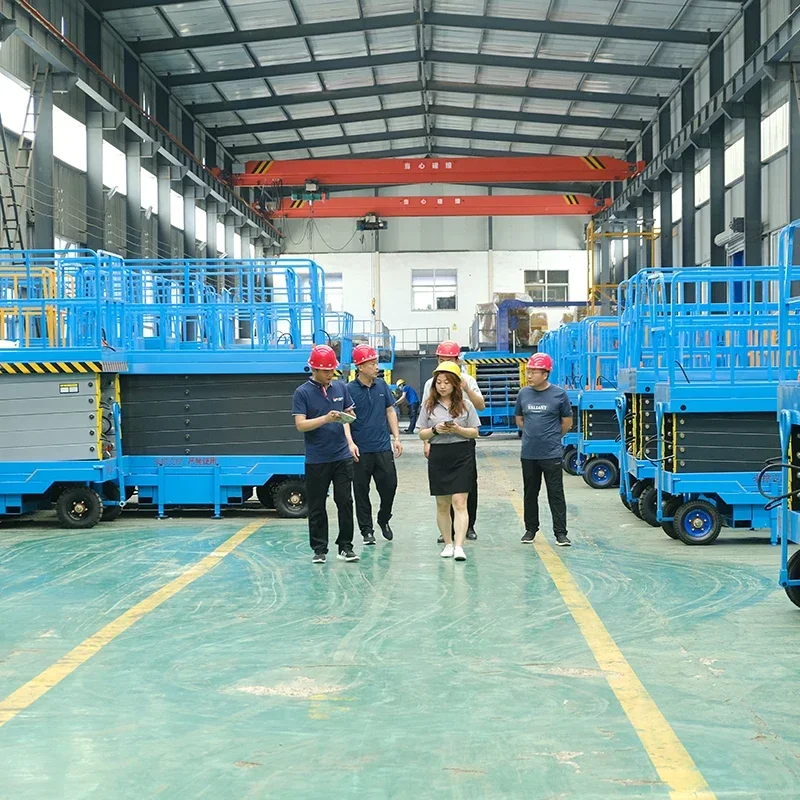 YG 6m-14m 450kg Lifting Equipment Lift Mobile Scissor Lift Platform Electric Self Propelled Scissor Table Lift Platform Elevator