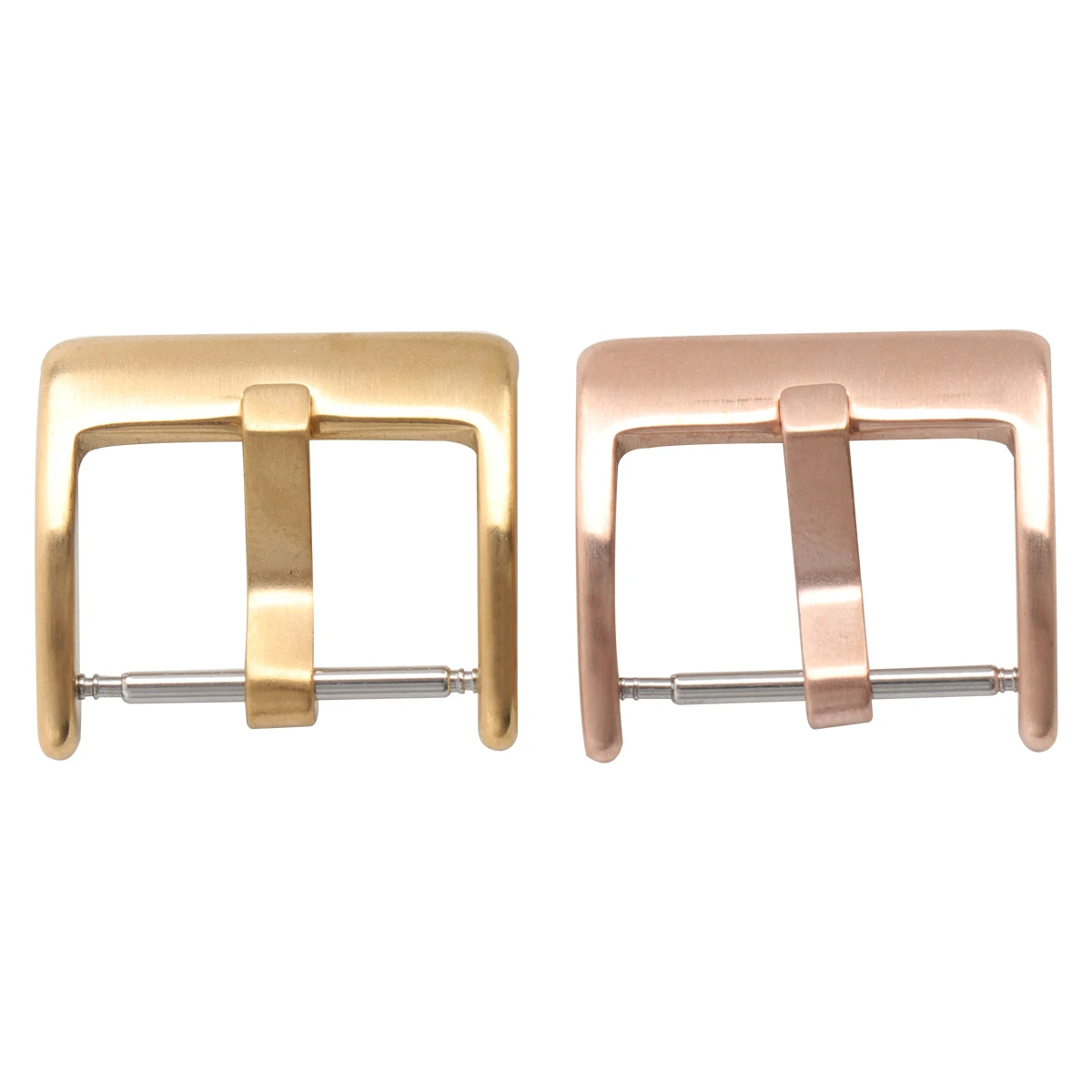 

2pcs 20Mm Stainless Steel Watch Band Clasp Buckle For Silicone Electronic Straps Durable Easy Install Fit Most