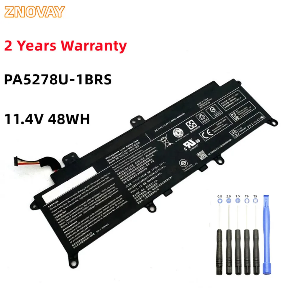 

ZNOVAY PA5278U-1BRS Laptop Battery For Toshiba Portege X30-D X30-D-123 X30-D-11U X40-D Batteries 11.4V 48Wh