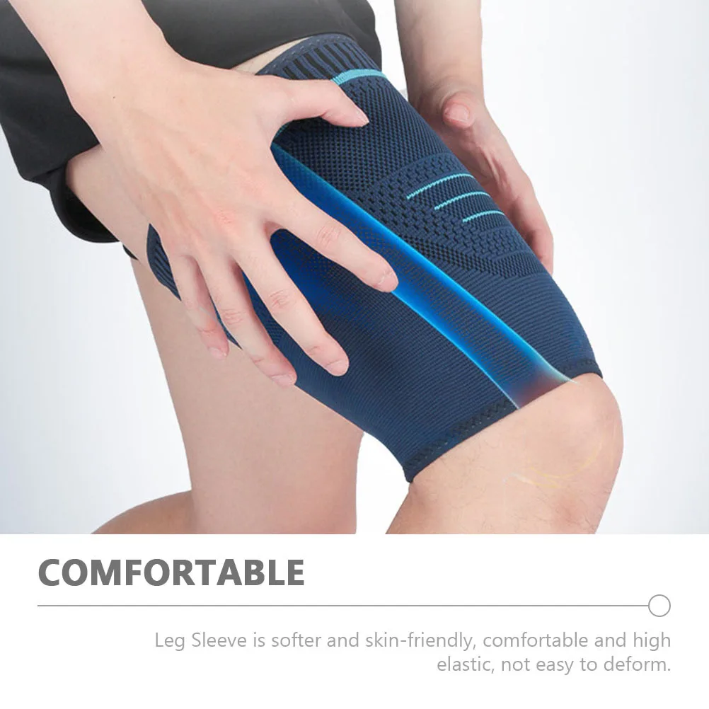 

2 шт., спортивные компрессионные рукава для езды на велосипеде, бега, высокоэластичные рукава до бедра для баскетбола, спорта на открытом воздухе, многоразовые