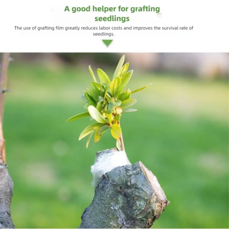 Профессиональная пленка для прививки фруктовых деревьев, упаковочная и намоточная пленка, высокоэластичная и дышащая лента для переплета ветвей.