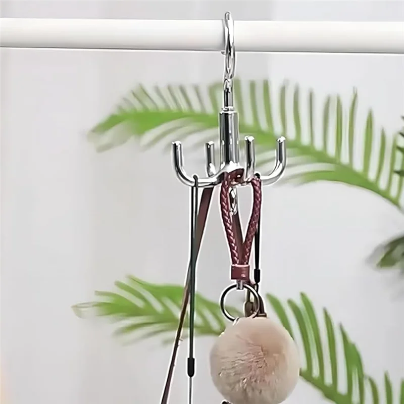 

Belt Hanger Tie Rack 4 Pack For Belt, Scarf, Hat,Handbag, Shoes,Bra,Towel, 360-Revolving