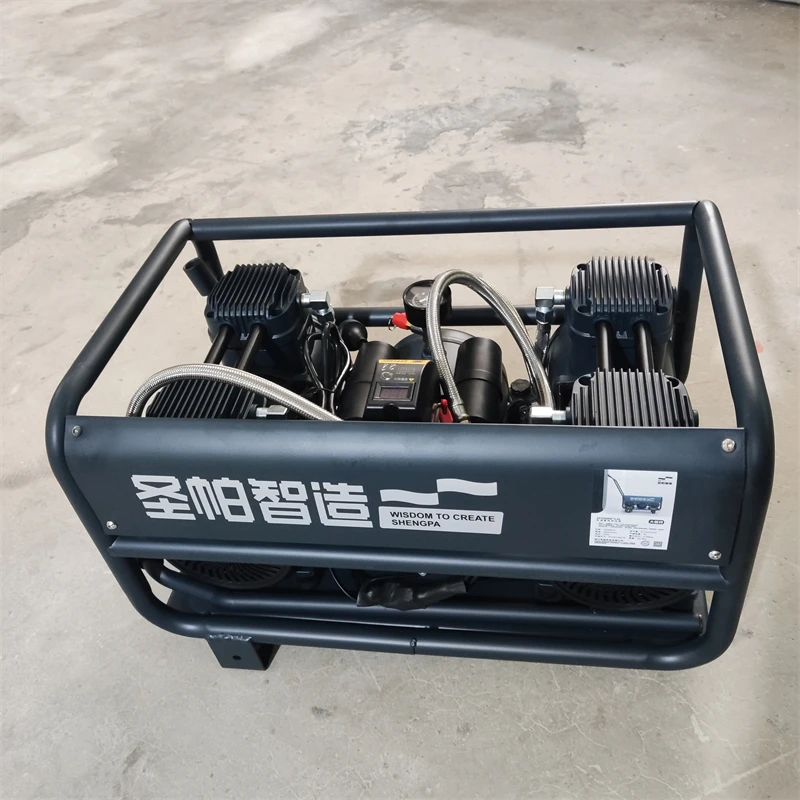 6L Digital Display Air Compressor Good Quality Oil-Free Silent Intelligent Control Box Core PLC Components