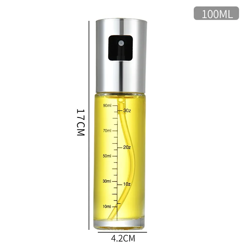 

100ml Glass Oil Sprayer Kitchen Scale Vinegar Olive Oil Sprayer Dispenser Spray Bottle BBQ Salad Cooking Baking Roasting ni443