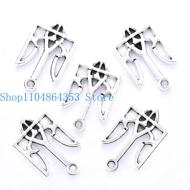 100 Pcs/set Diy Accessories Retro Alloy Ukraine National Pendants Ukrainian Flag Charm Patriotic Gift view 2