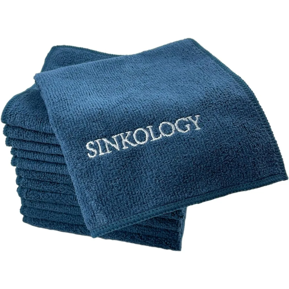 

12-Pack Ultra Absorbent Reusable Microfiber Cleaning Cloths