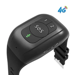 어르신용 GPS 추적 팔찌, 낙상 감지 경고 SOS 단추, 긴급 전화, 1000mAh 방수 트래커, 4G 스마트 로케이터