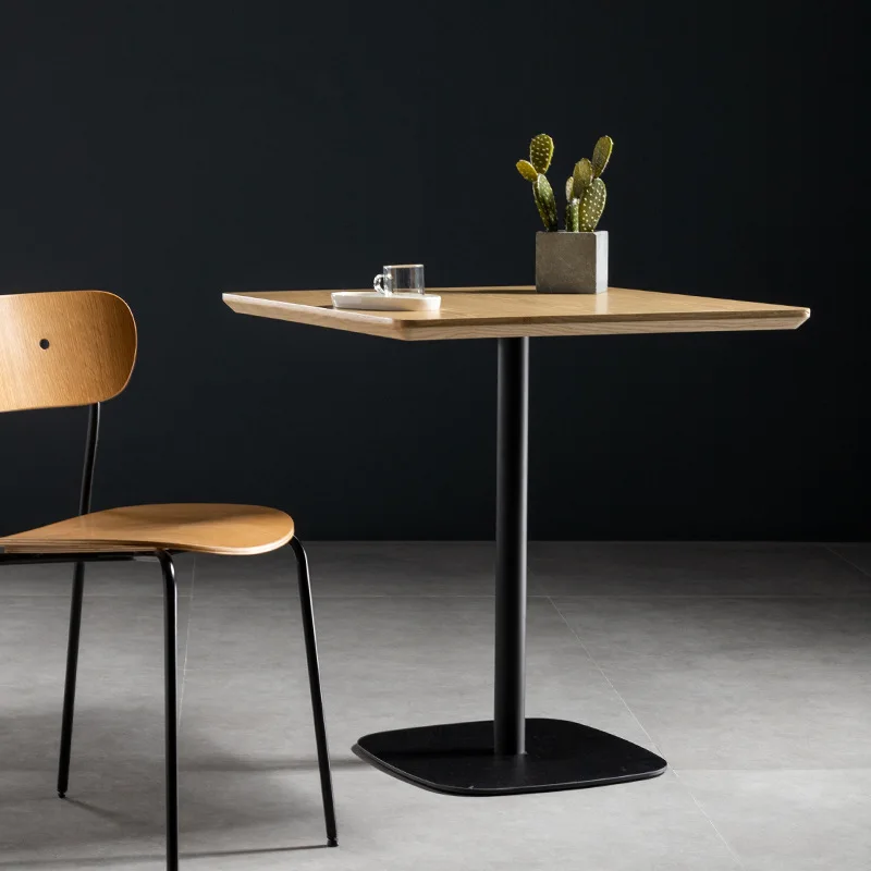 

Customizable Top restaurant use small table sets luxury coffee table set modern elm wood black