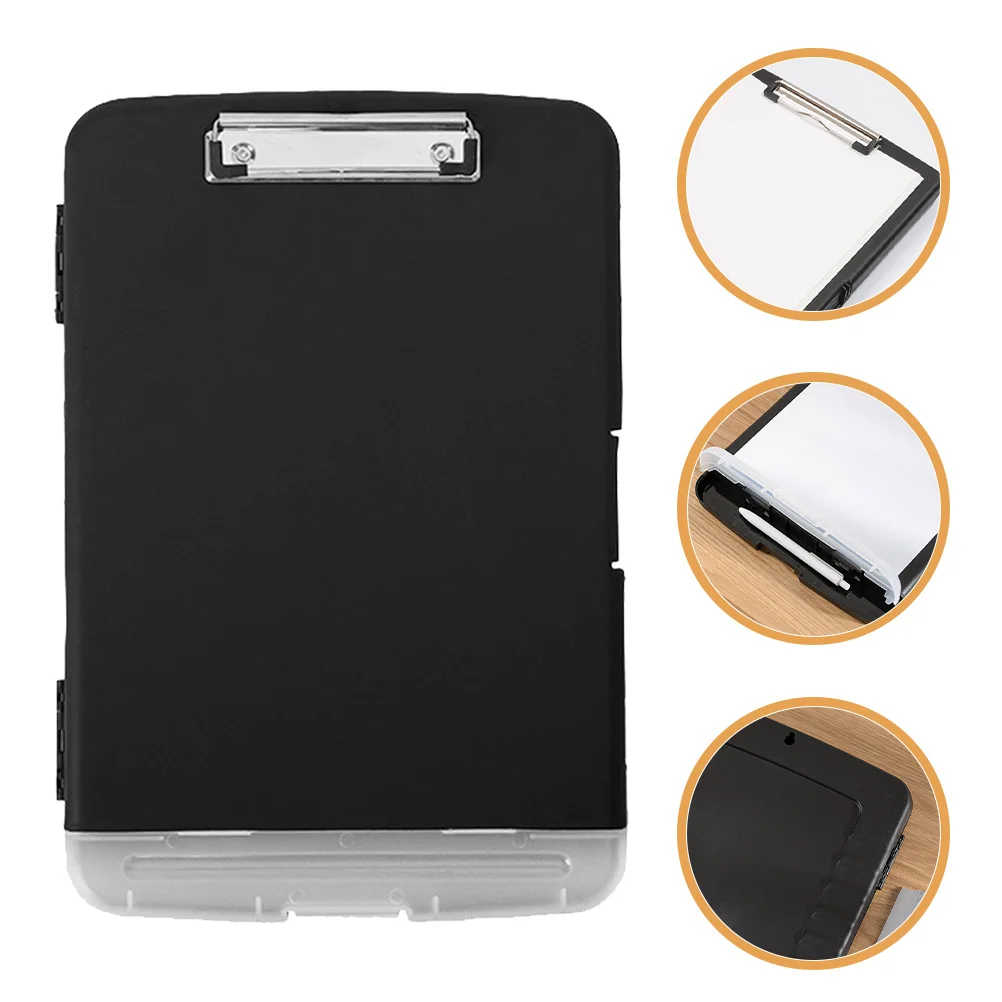 

A4 Clipboard File Folder Premium Quality Lightweight Portable Document Holder Pen Storage Practical Office School File