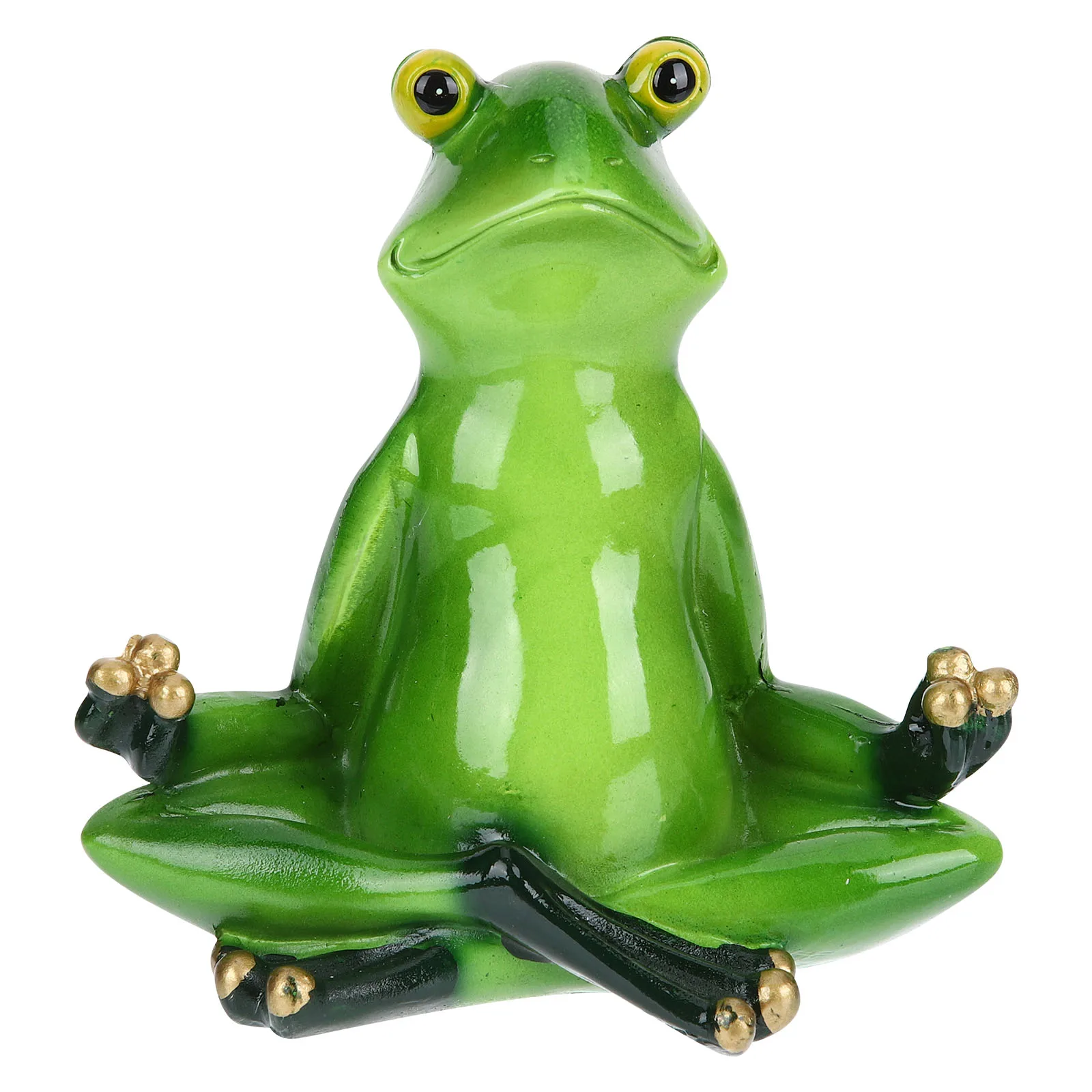 

Funny Yoga Frog Statue Resin Animal Sculpture Creative Office Home Decor Desk Ornament Relaxing Table Centerpiece